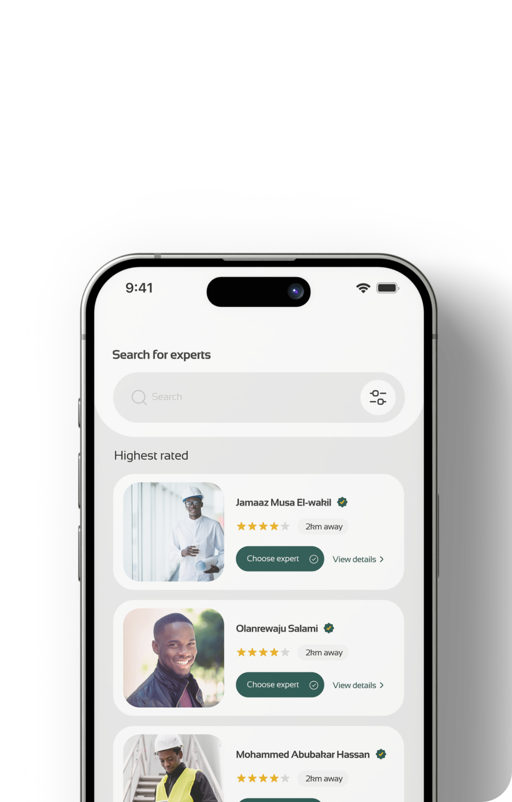 App Technician Screen